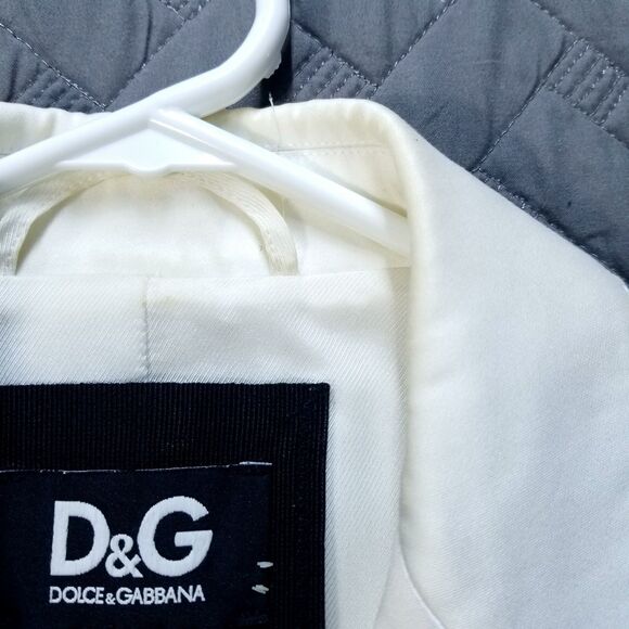 D&G Dolce&Gabbana Blazer Womens 40 Long & Lean Career Classic Jacket In ITALY - Picture 14 of 15